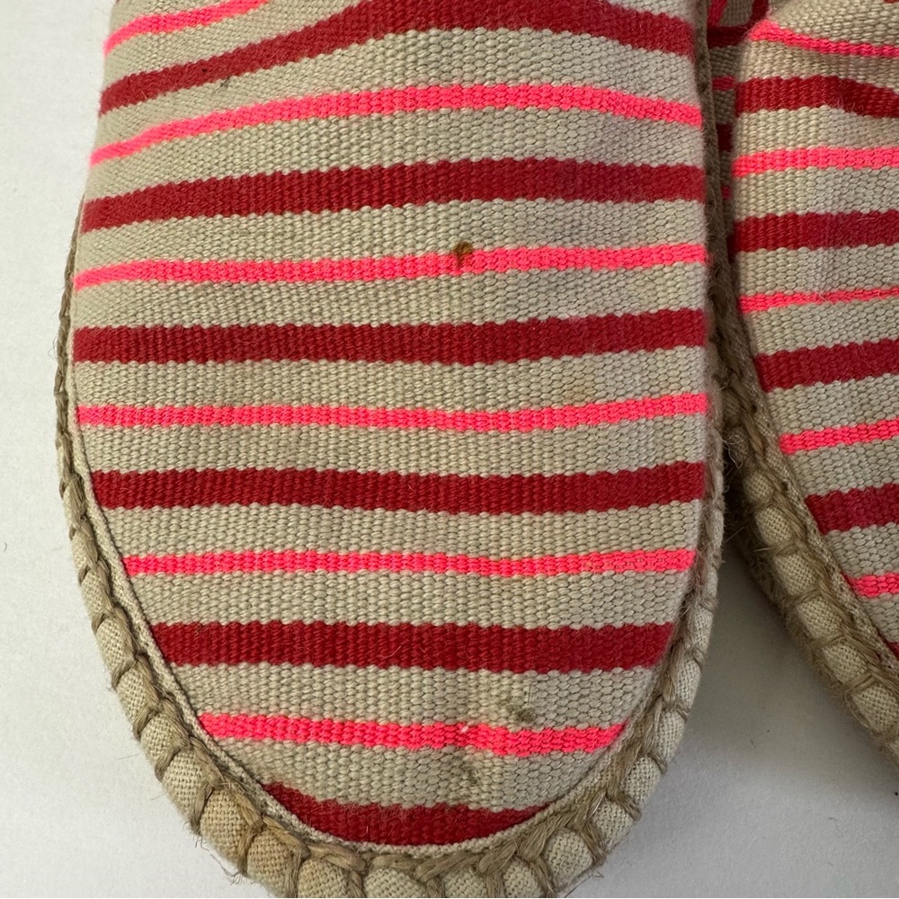 Tory Burch Striped Espadrilles Flats Women’s Size 10.5 - Picture 3 of 10